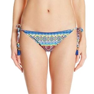 La Blanca Multicolor Print Side Tie Bikini Bottoms